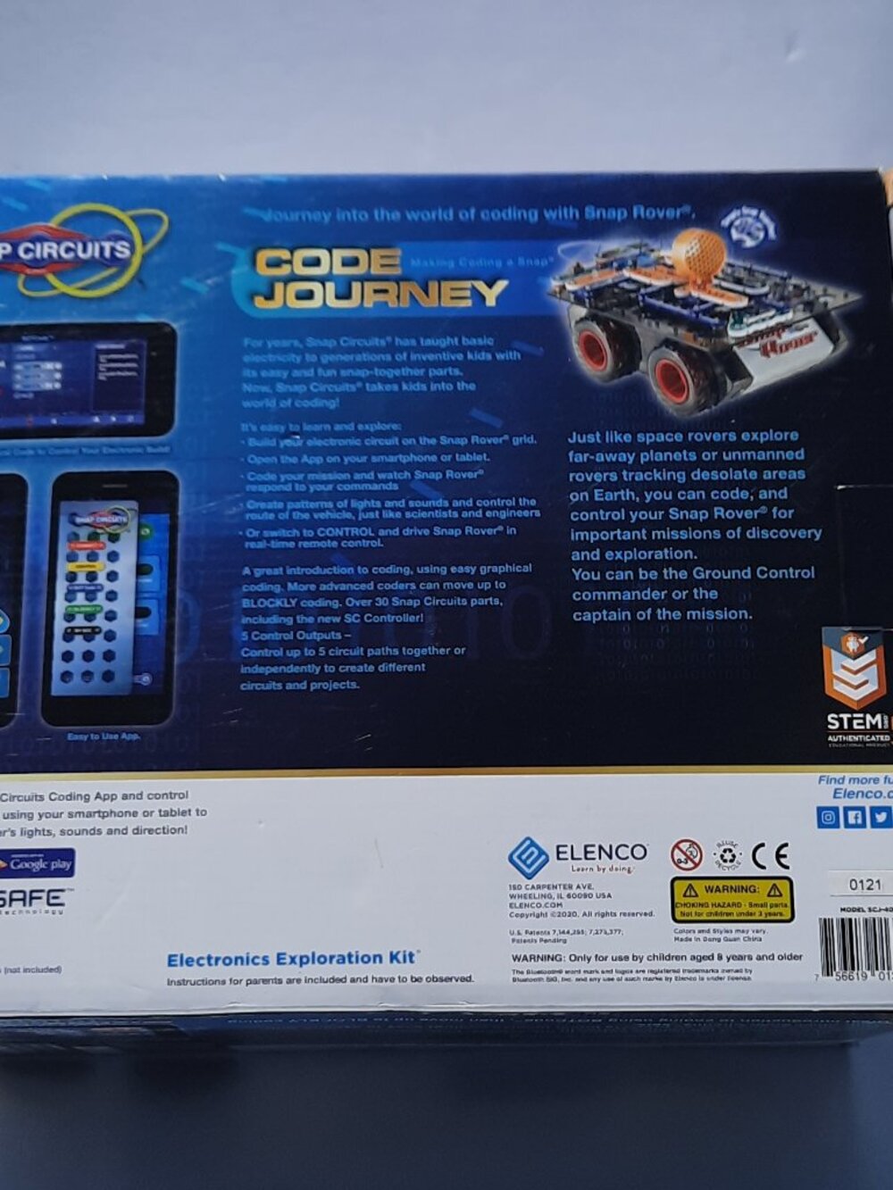 Snap Circuits Code Journey Electronics Educational Coding Kit with Snap Rover - Picture 4 of 8